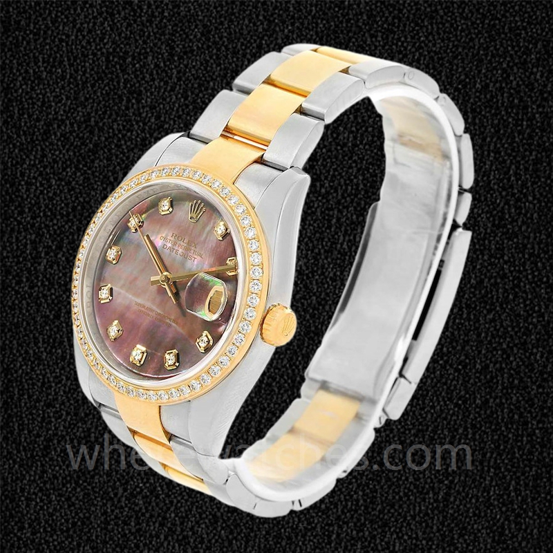 Rolex Datejust Pour des hommes 116243BKMDO Nacre Argenté – Image 3