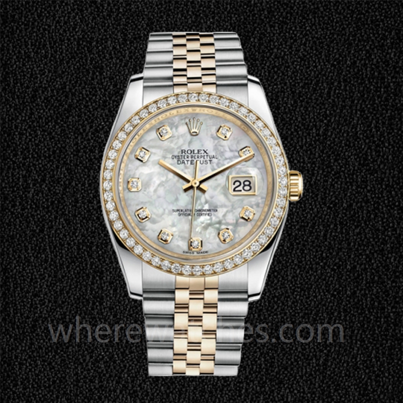 Rolex Datejust 116243MDJ Pour des hommes Argenté 36mm Bracelet – Image 2