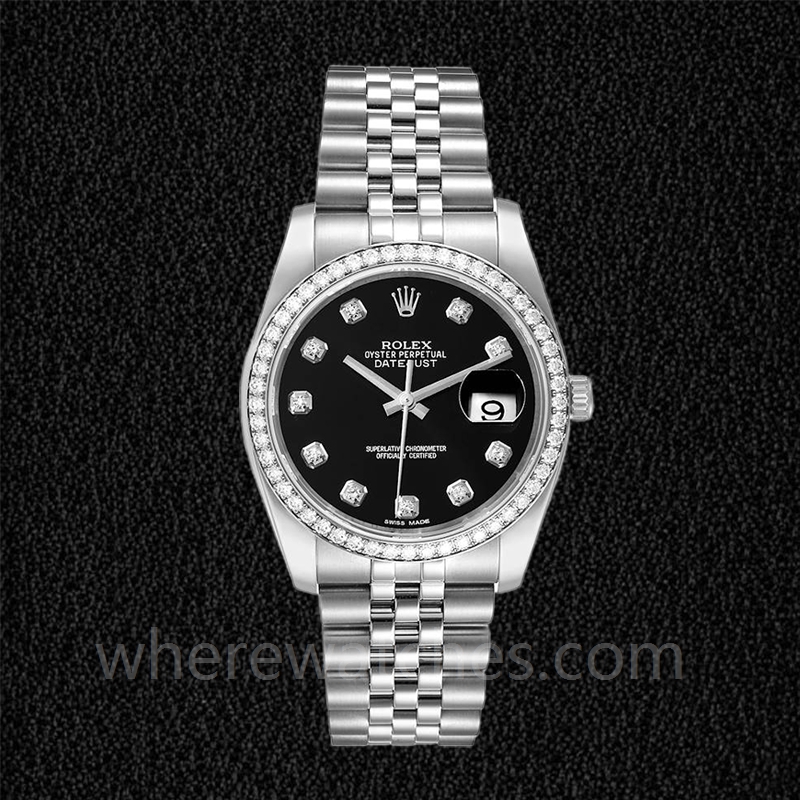 Rolex Datejust 116244BKDJ Pour des hommes Automatique Bracelet – Image 2