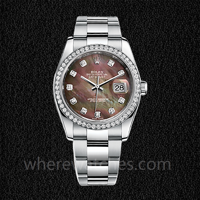 Rolex Datejust Pour des hommes 116244BKMDO Automatique Nacre Oysterlock – Image 2