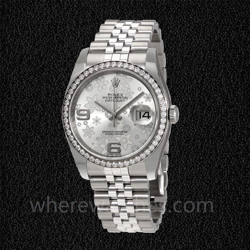 Rolex Datejust Pour des hommes 116244SFAJ Automatique Cadran fleuri argenté – Image 2