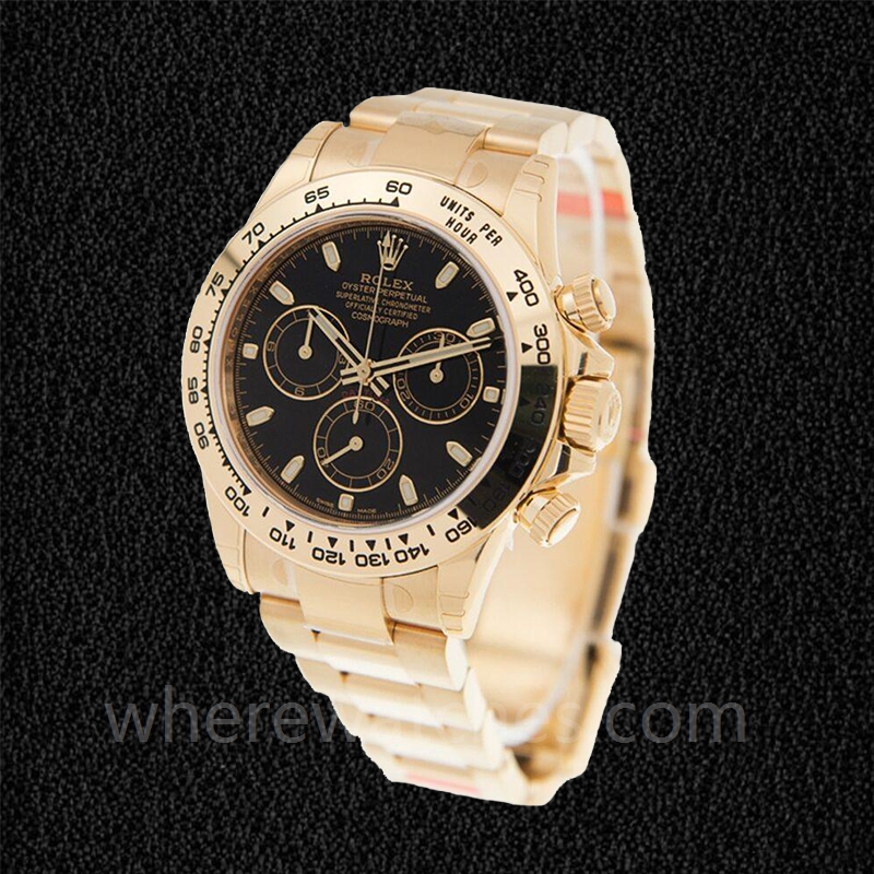 Rolex Daytona Pour des hommes 116508BKSO Cadran Noir Or jaune – Image 3