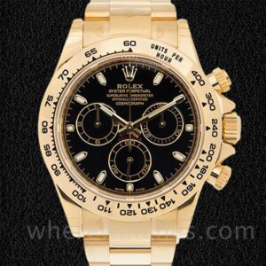 Rolex Daytona Pour des hommes 116508BKSO Cadran Noir Or jaune