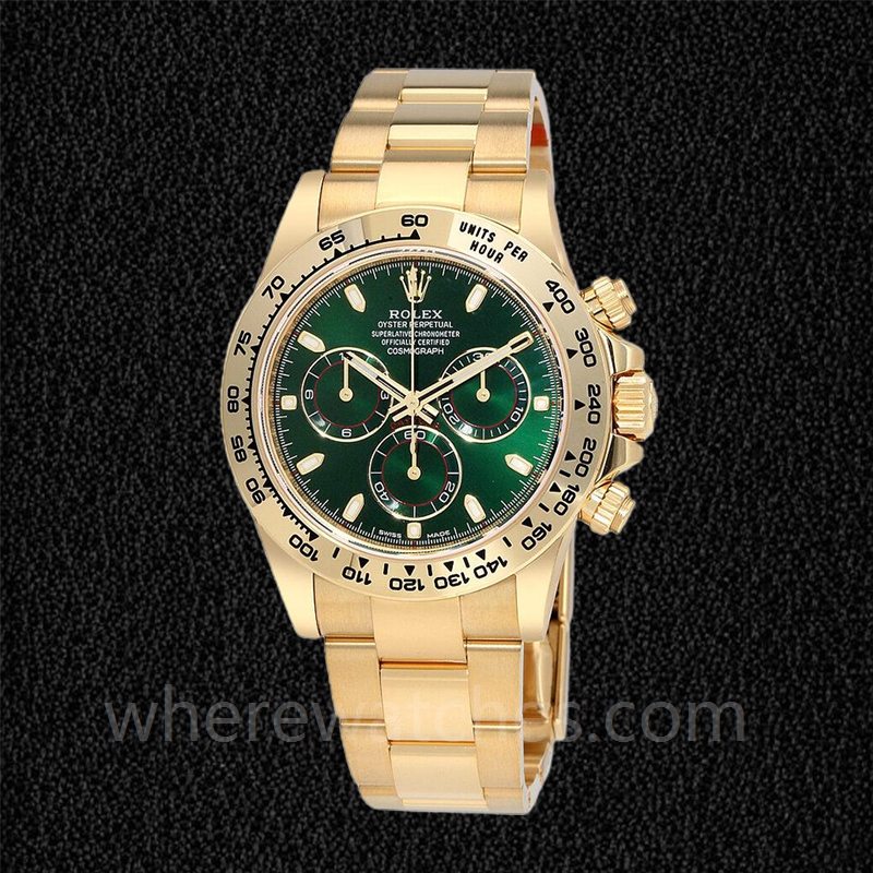 Rolex Daytona 116508GRSO Pour des hommes 40mm Bracelet Cadran vert – Image 2