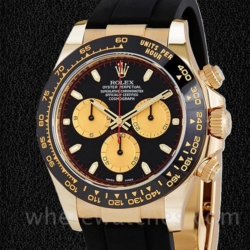 Rolex Daytona 116518BKCSR Pour des hommes 40mm Cadran Noir