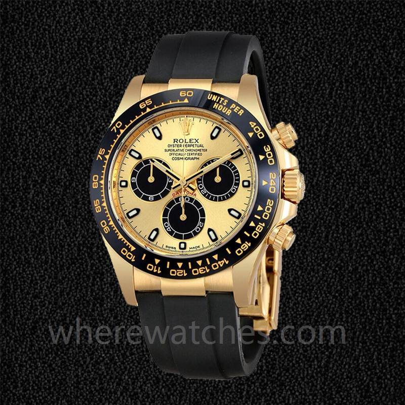 Rolex Daytona Pour des hommes 116518CBKSR Ton d'or élastique Automatique – Image 2