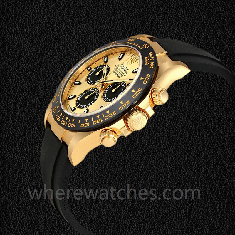Rolex Daytona Pour des hommes 116518CBKSR Ton d'or élastique Automatique – Image 3