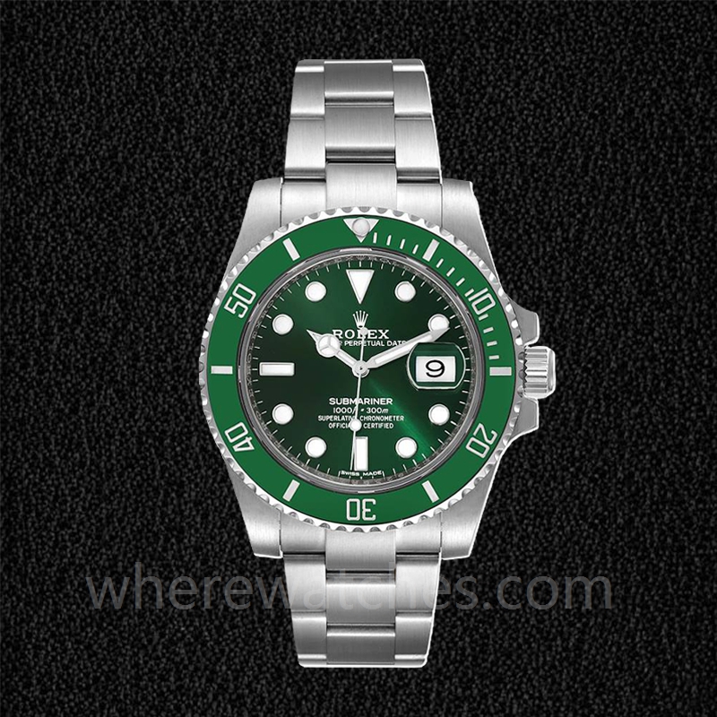 Rolex Submariner 116610LV Pour des hommes Cadran vert Automatique Argenté – Image 2
