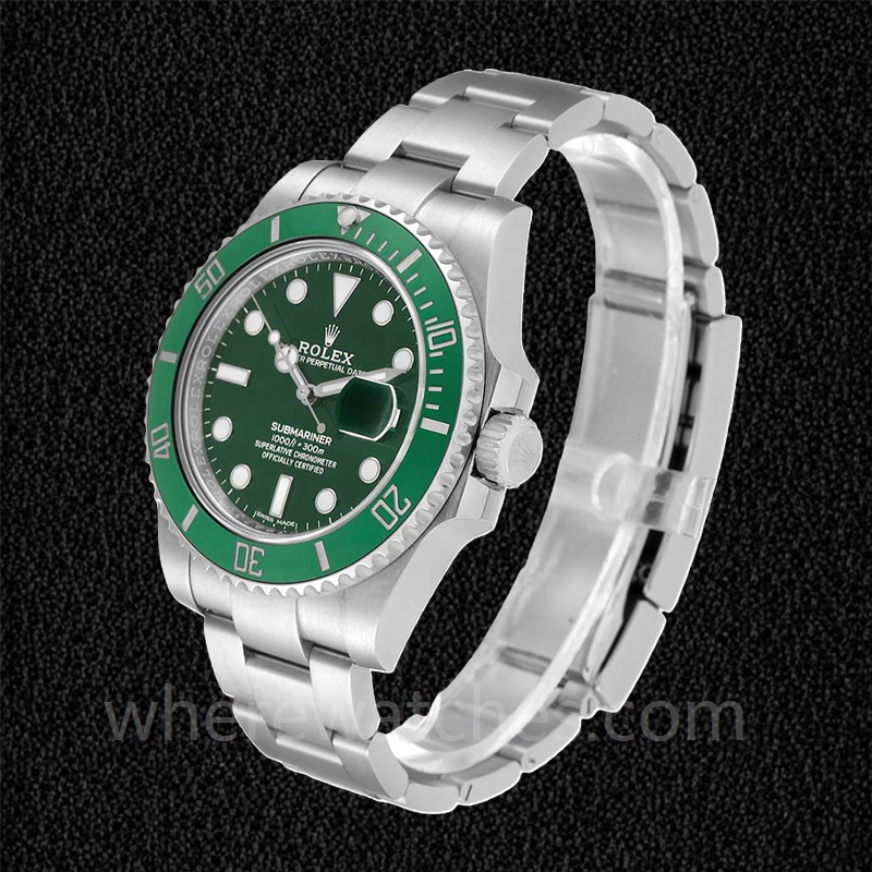 Rolex Submariner 116610LV Pour des hommes Cadran vert Automatique Argenté – Image 3