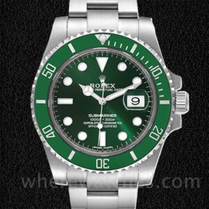 Rolex Submariner 116610LV Pour des hommes Cadran vert Automatique Argenté