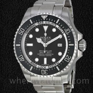 Rolex Sea-Dweller Deepsea 116660BKSO Pour des hommes Oysterlock Argenté 44mm