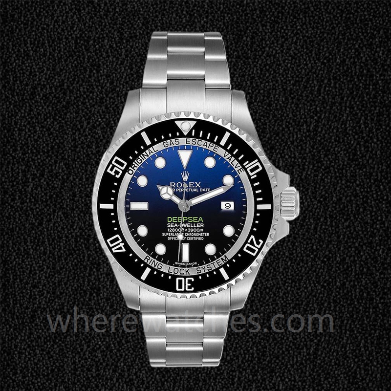 Rolex Sea-Dweller Pour des hommes 116660BLSO Cadran bleu profond Automatique Oysterlock – Image 2