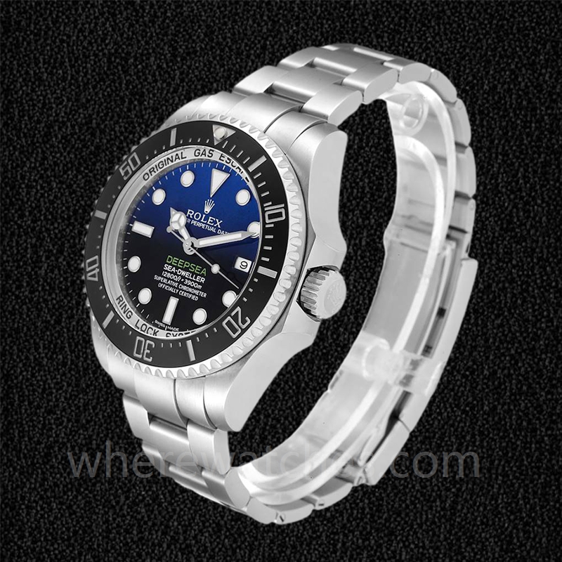 Rolex Sea-Dweller Pour des hommes 116660BLSO Cadran bleu profond Automatique Oysterlock – Image 3