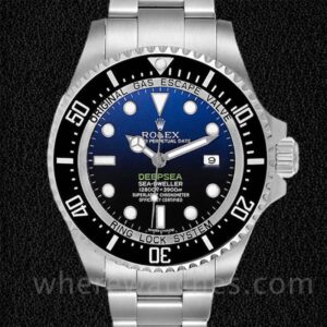 Rolex Sea-Dweller Pour des hommes 116660BLSO Cadran bleu profond Automatique Oysterlock