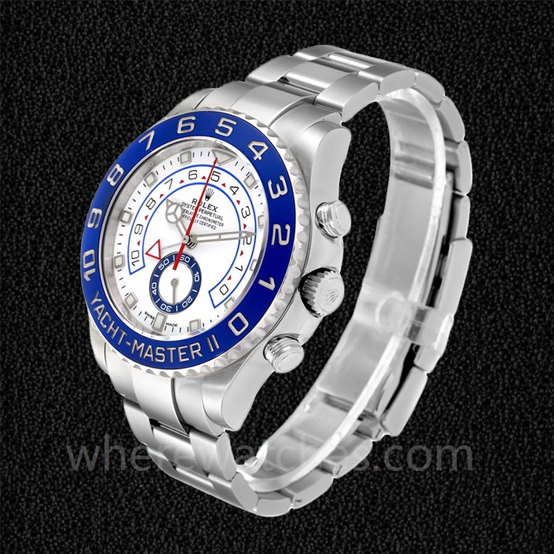 Rolex Yacht Master II Pour des hommes 116680-0002 Bracelet Automatique Argenté – Image 3