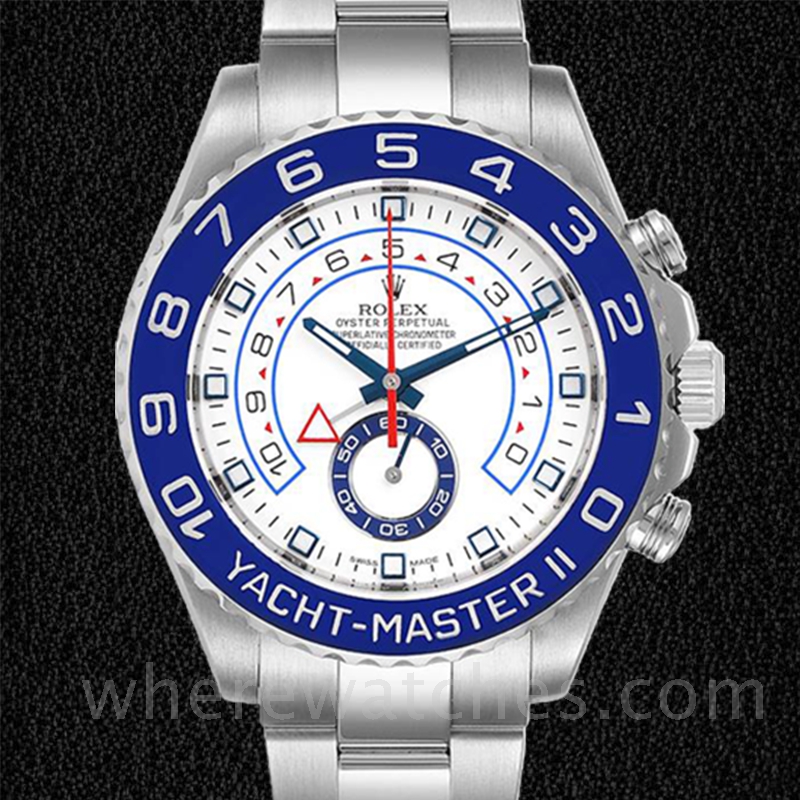 Rolex Yacht Master II Pour des hommes 116680WAO 44mm Cadran Blanc Automatique