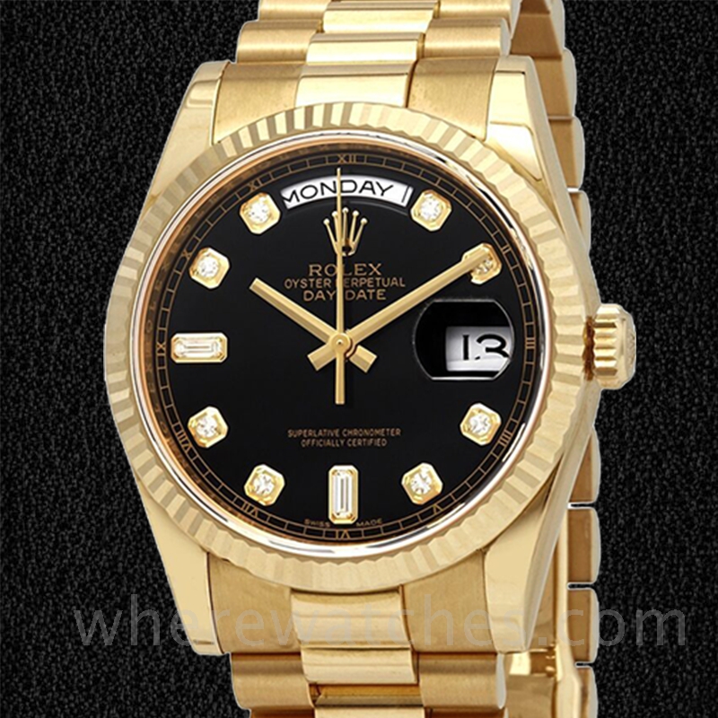 Rolex Day-Date Pour des hommes 118238BKDP 36mm Automatique