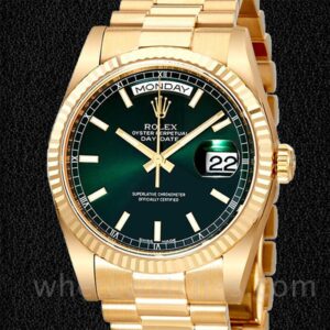 Rolex Day-Date Unisex 118238GNSP Cadran vert 36mm