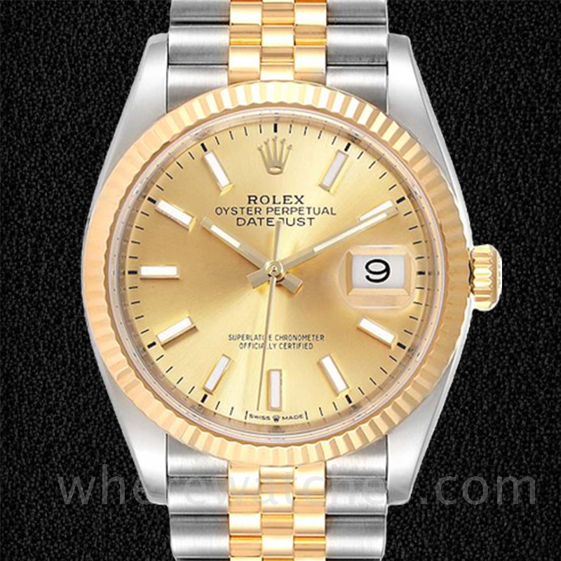 Rolex Datejust 126233CSJ Pour des hommes Automatique Cadran Champagne