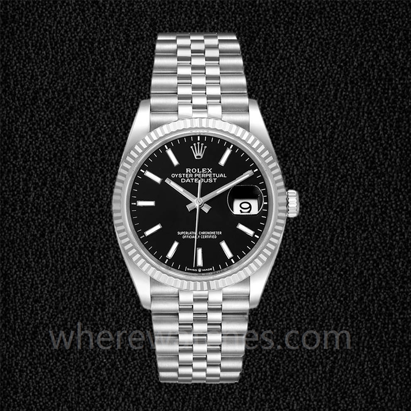 Rolex Datejust Pour des hommes 126234BKSJ Argenté 36mm Automatique – Image 2