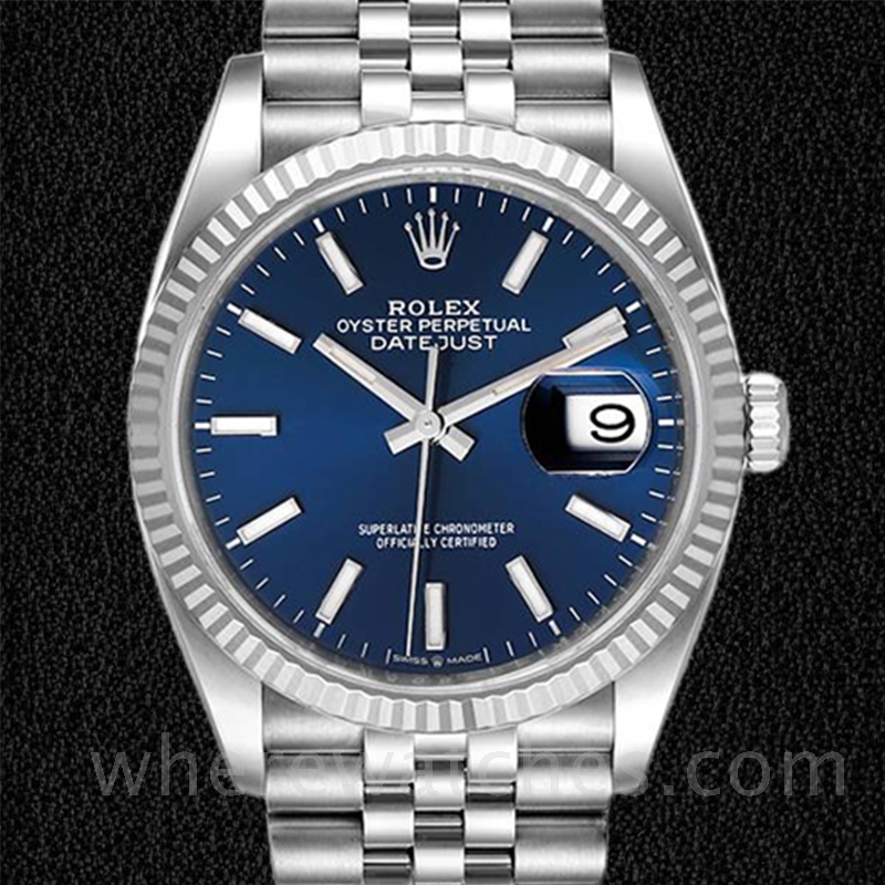 Rolex Datejust Pour des hommes 126234BLSJ Argenté Bracelet 36mm
