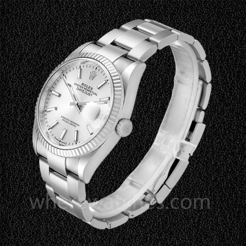 Rolex Datejust Pour des hommes 126234SSO Oysterlock Automatique Cadran Argent – Image 3