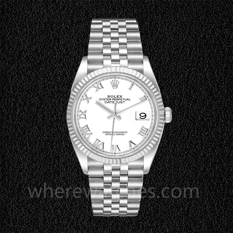 Rolex Datejust 126234WRJ Pour des hommes Automatique 36mm Cadran Blanc – Image 2