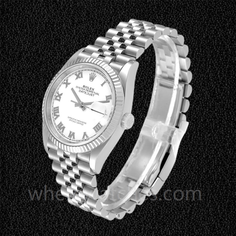 Rolex Datejust 126234WRJ Pour des hommes Automatique 36mm Cadran Blanc – Image 3