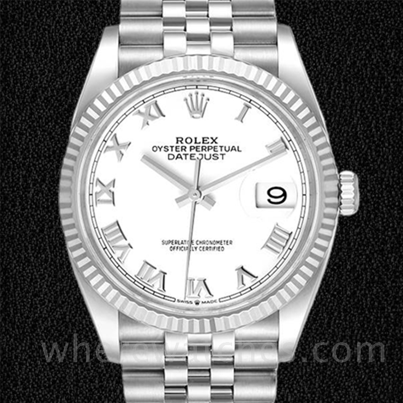 Rolex Datejust 126234WRJ Pour des hommes Automatique 36mm Cadran Blanc