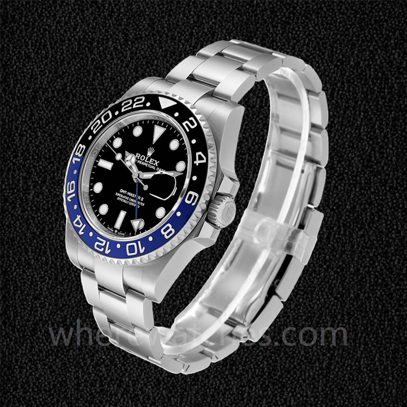 Rolex GMT Master II Pour des hommes 126710BKBLSO Oysterlock Argenté Automatique – Image 3