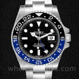 Rolex GMT Master II Pour des hommes 126710BKBLSO Oysterlock Argenté Automatique
