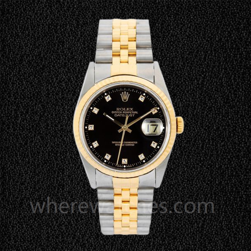 Rolex Datejust Pour des hommes 16233BKDJ Automatique 36mm Argenté – Image 2