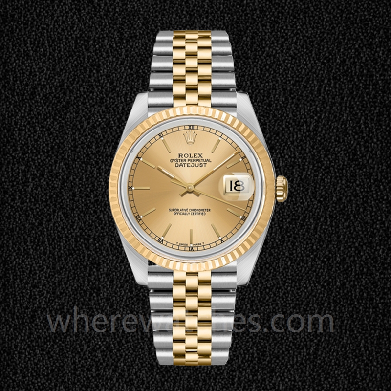 Rolex Datejust 36 Pour des hommes 16233CSJ 36mm Bracelet Argenté – Image 2