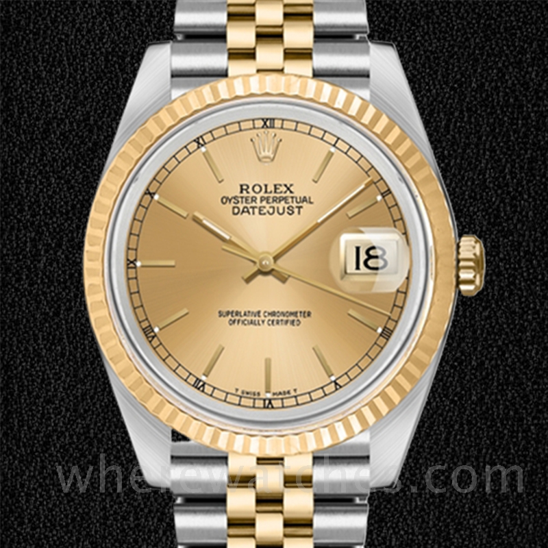 Rolex Datejust 36 Pour des hommes 16233CSJ 36mm Bracelet Argenté