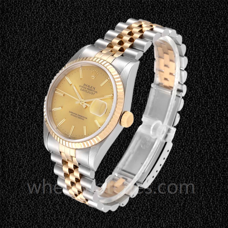 Rolex Datejust 16233CSJ Pour des hommes Argenté Bracelet 36mm – Image 3