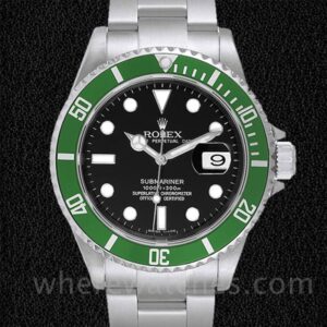 Rolex Submariner 50th Anniversary "Kermit" 16610LV Pour des hommes Argenté 40mm Automatique