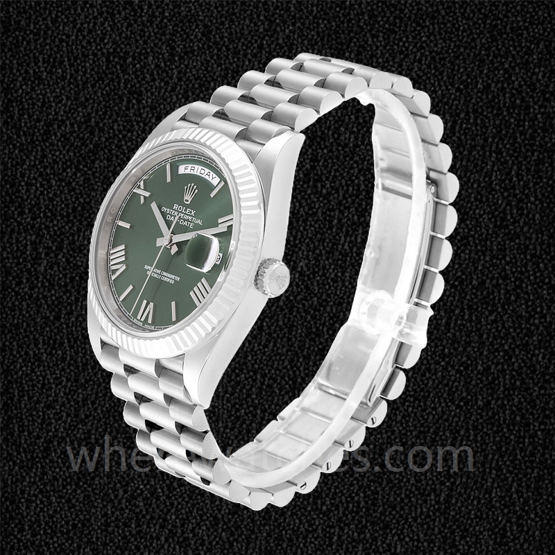 Rolex Day-Date 228239GNRP Pour des hommes 40mm Argenté – Image 3