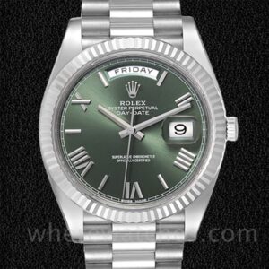 Rolex Day-Date 228239GNRP Pour des hommes 40mm Argenté
