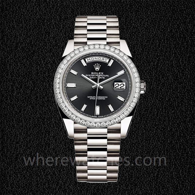 Rolex Day-Date 228349BKDP Pour des hommes Cadran Noir Automatique – Image 2