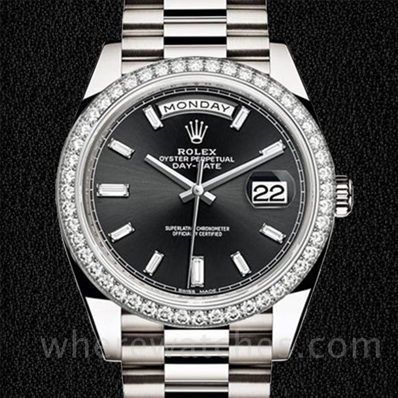 Rolex Day-Date 228349BKDP Pour des hommes Cadran Noir Automatique
