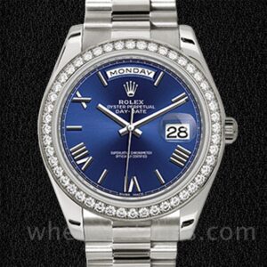 Rolex Day-Date Pour des hommes 228349BLRP Automatique Argenté