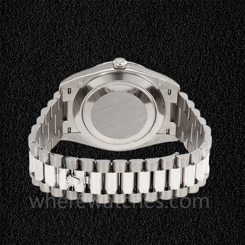 Rolex Day-Date 228349WRP Pour des hommes Argenté Cadran blanc – Image 4