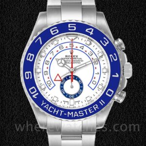 Rolex Yacht Master II Pour des hommes 116680-0002 Bracelet Automatique Argenté