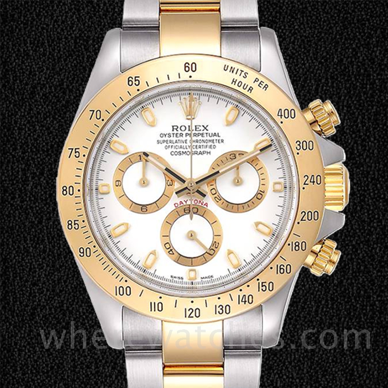 Rolex Daytona Pour des hommes 116523-WSO 40mm Cadran Blanc Argenté