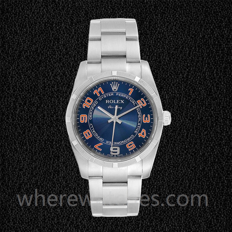 Rolex Air-king Pour des hommes 114210BLAO 36mm Argenté – Image 2