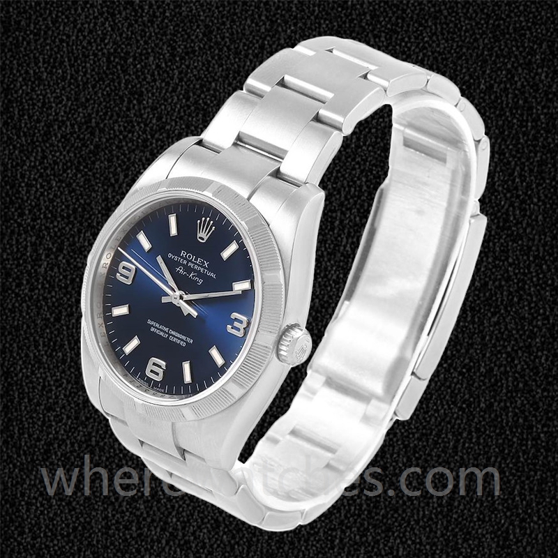 Rolex Air-king Pour des hommes 36mm 114210BLSO Regardez Automatique – Image 3