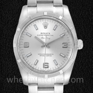 Rolex Air-king 114210SSO Pour des hommes 36mm Bracelet Huître Argenté