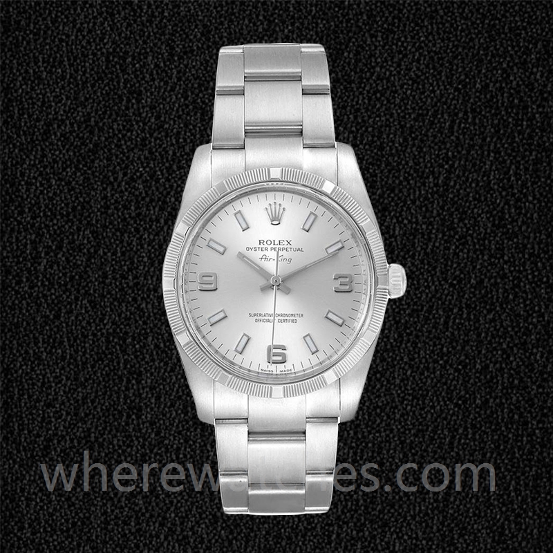 Rolex Air-king 114210SSO Pour des hommes 36mm Bracelet Huître Argenté – Image 2