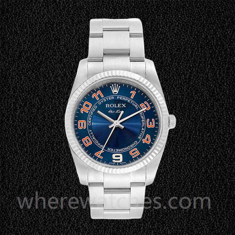 Rolex Air-king 114234BLAO Pour des hommes 36mm Bracelet Huître – Image 2
