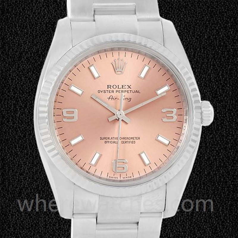 Rolex Air-king Pour des hommes 114234PSO 36mm Cadran rose